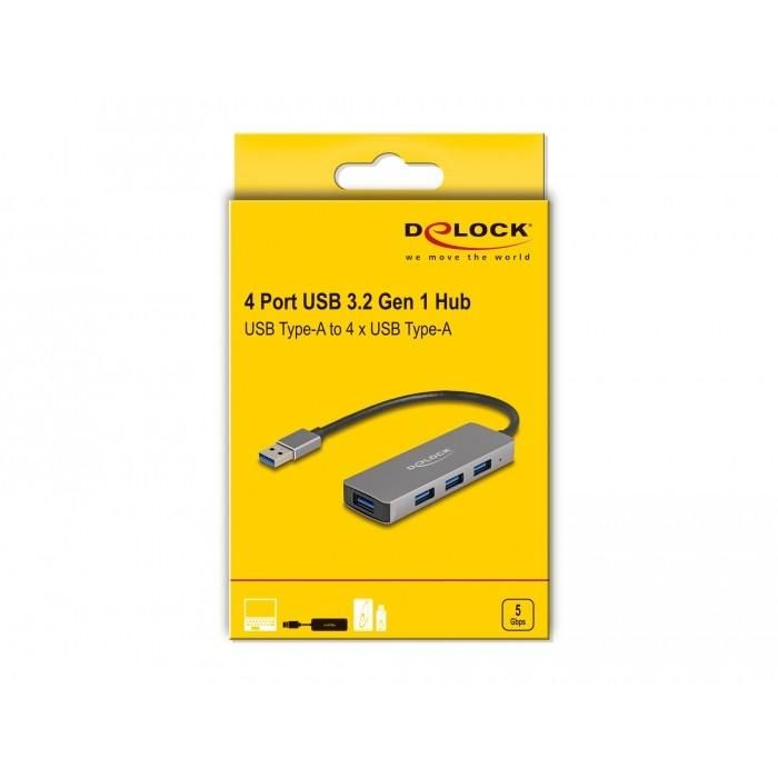 DeLOCK 63171 USB 3.2 Hub de 4 Puertos – 4x USB 3.2 2 DeLOCK 63171 USB 3.2 Hub de 4 Puertos – 4x USB 3.2 2