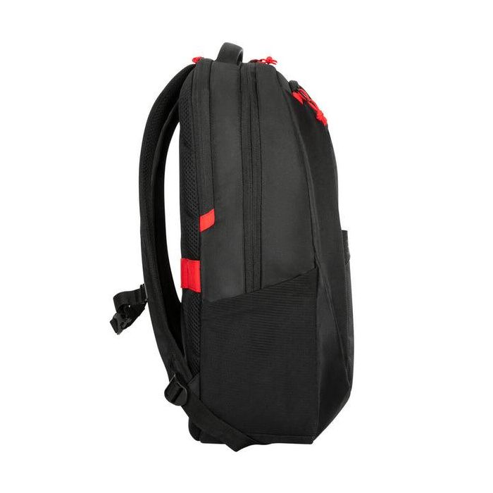 Targus Mochila para portátil Strike II de 17.3 pulgadas Negra con compartimentos para tableta, teclado y auriculares 9