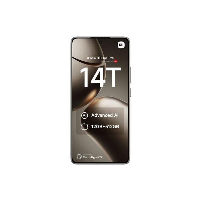 Xiaomi MZB0HHFEU Smartphone 14T Pro 12GB RAM 512GB, Pantalla 6.67" 144Hz 1.5K AMOLED, Cámara Leica 50MP, 5G, Gris Titanio 2 Xiaomi MZB0HHFEU Smartphone 14T Pro 12GB RAM 512GB, Pantalla 6.67" 144Hz 1.5K AMOLED, Cámara Leica 50MP, 5G, Gris Titanio 2