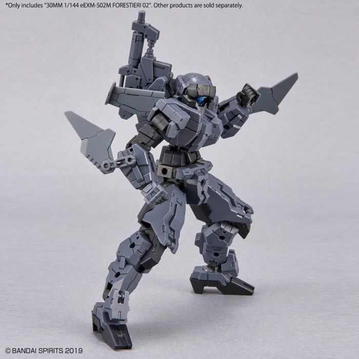 Bandai 30MM 1/144 eEXM-S02M FORESTIERI 02 - Maqueta Modelo Mecha, Mobile Suit Gundam, Earth Allied Forces, Kit de Plástico para Montar, Personalizable