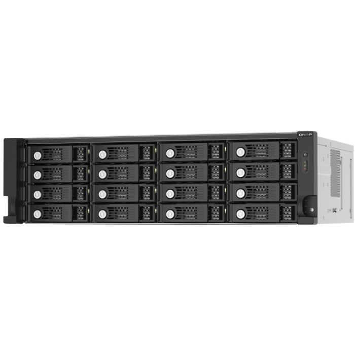 QNAP TL-R1620SEP-RP 16-bay 3U rackmount SAS 12Gbps JBOD expansion enclosure with SAS expander 12Gbps & SAS/SATA 6Gbps drives 4