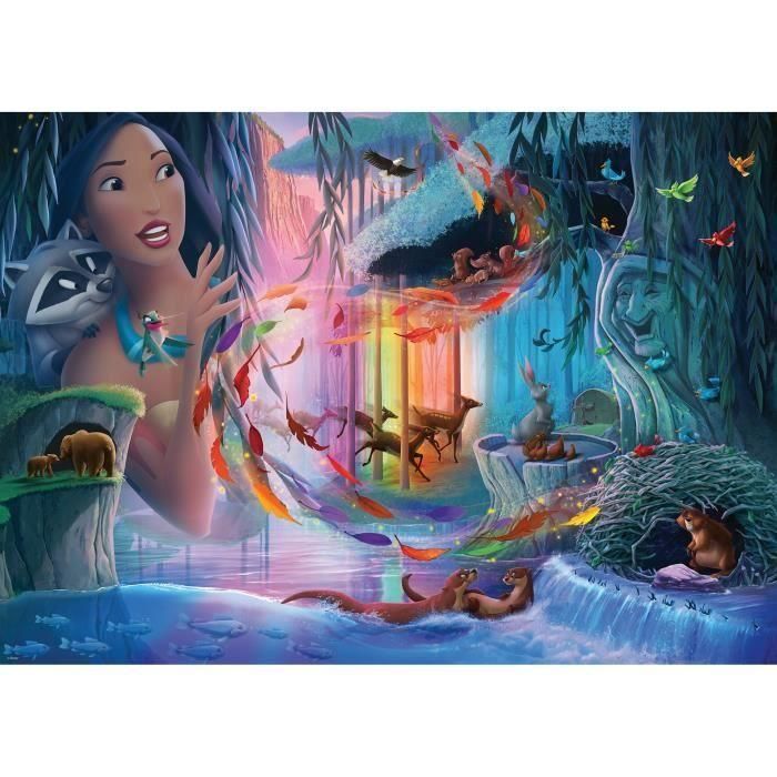 Rompecabezas de 1000 piezas de Pocahontas, Colección Princesas Disney, 14 años, Disney, 12001344, Ravensburger Rompecabezas de 1000 piezas de Pocahontas, Colección Princesas Disney, 14 años, Disney, 12001344, Ravensburger