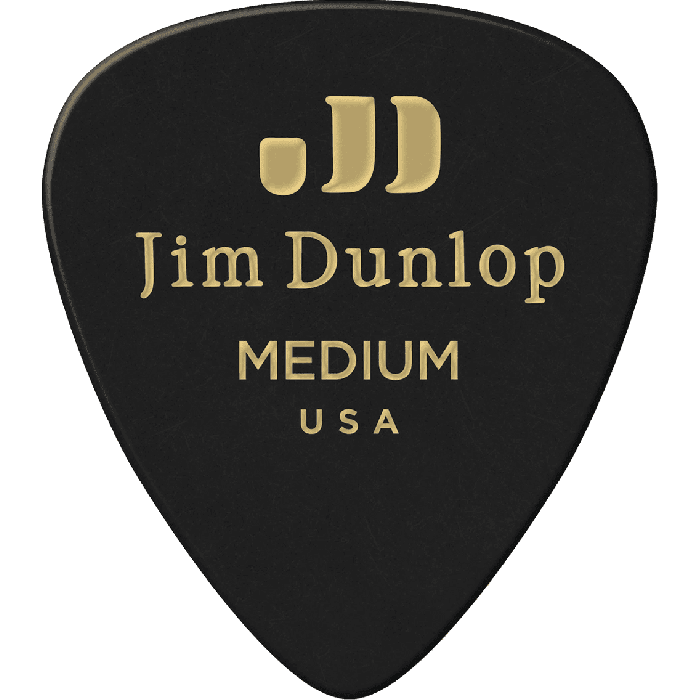 Dunlop Pack 12 Púas Genuine Celluloid Classic Negro - Medium