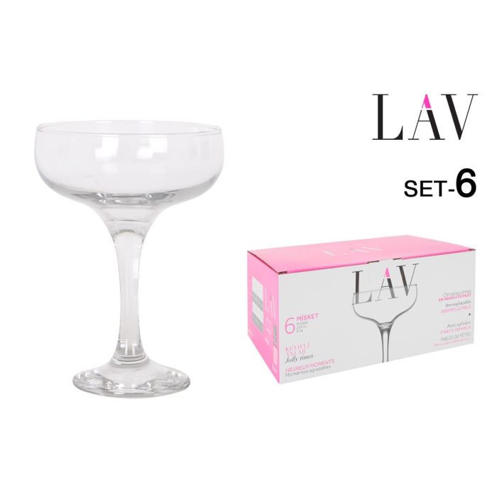 Set de 6 Copas Champagne 235 cc MISKET - Lav (4 Cajas) Set de 6 Copas Champagne 235 cc MISKET - Lav (4 Cajas)