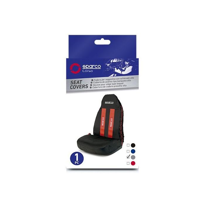 Funda Individual Gris Sparco Cs10 SPC1020GR 3 Funda Individual Gris Sparco Cs10 SPC1020GR 3