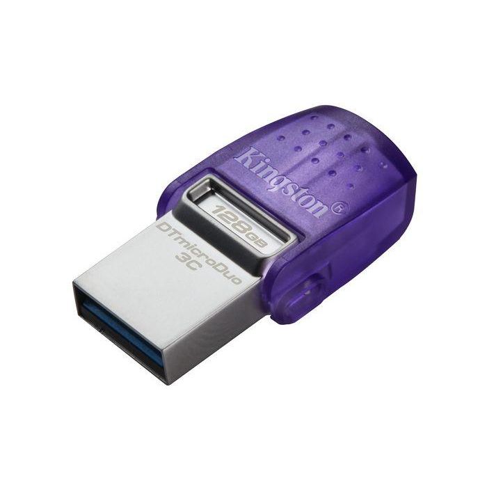 Kingston DataTraveler microDuo 3C 128GB, Memoria USB Flash Dual USB-A y USB-C, Velocidad 200MB/s para Smartphones y Tablets Kingston DataTraveler microDuo 3C 128GB, Memoria USB Flash Dual USB-A y USB-C, Velocidad 200MB/s para Smartphones y Tablets
