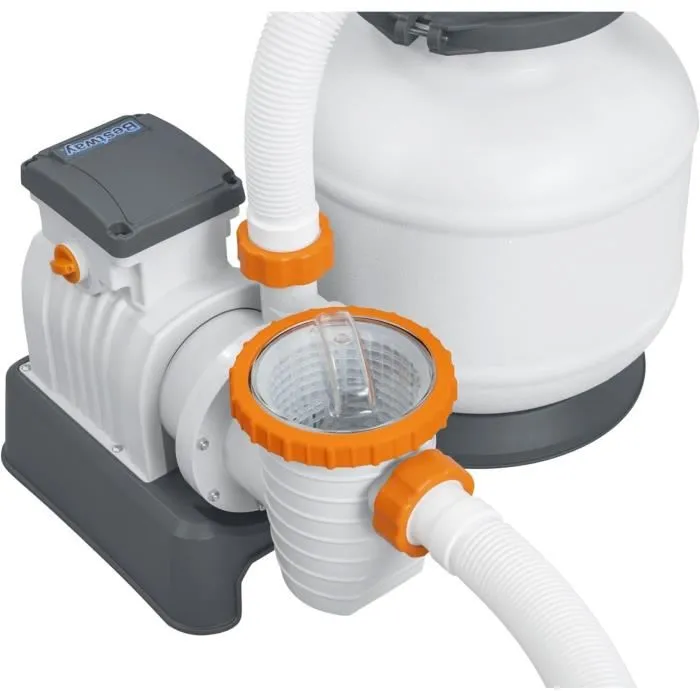 Bestway Filtro de Arena 7,57 m³ / H + Prefiltro para Piscina - Blanco 2