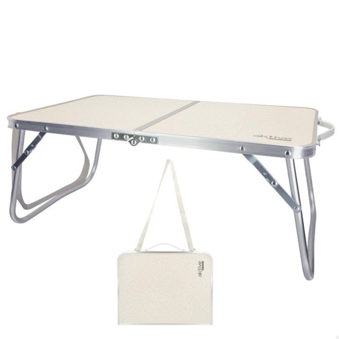 Mesa Plegable Aktive Crema 60 x 25 x 40 cm (4 Unidades) 4 Mesa Plegable Aktive Crema 60 x 25 x 40 cm (4 Unidades) 4