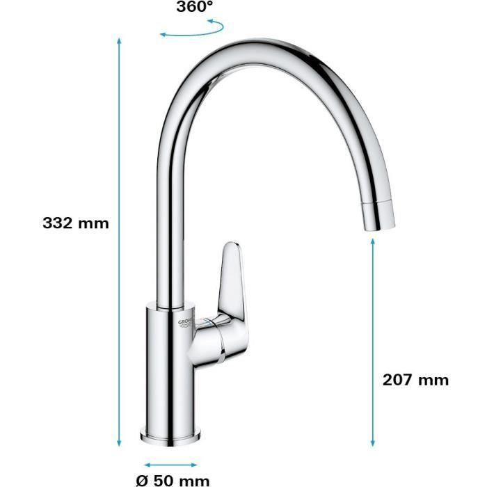 Grohe GRO4005176478598 Mezclador Monomando de Fregadero 2 Grohe GRO4005176478598 Mezclador Monomando de Fregadero 2