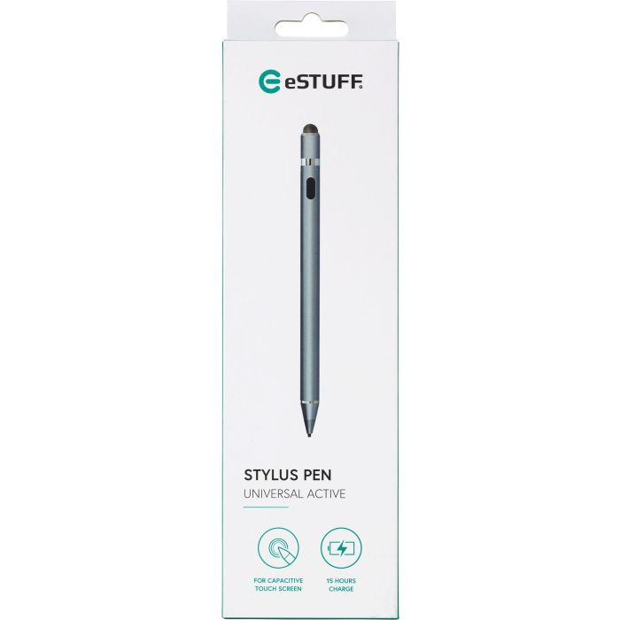 eSTUFF Bolígrafo Estilógrafo Universal Activo para Pantallas Táctiles Capacitivas Recargable Punta 1.45mm Dibujo Notas Precisión 1