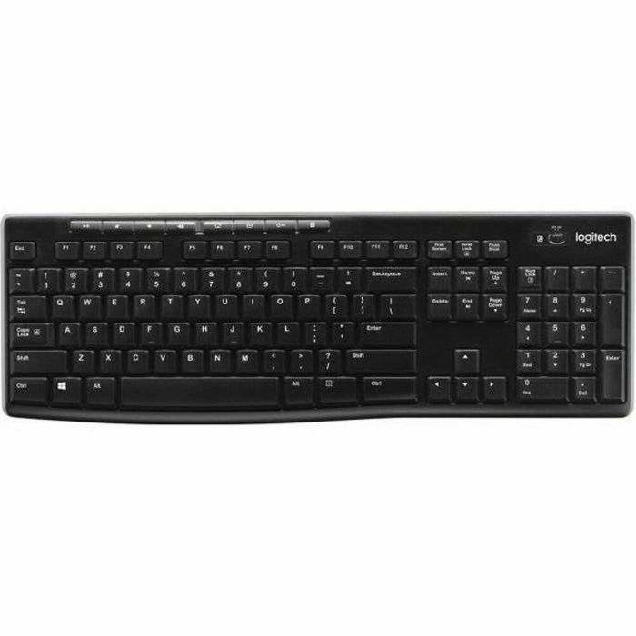 Logitech Teclado K270 Wireless Francés Inalámbrico 2.4 GHz hasta 10m, Resistente a Salpicaduras, Compatible con Windows 7/Vista/XP 20