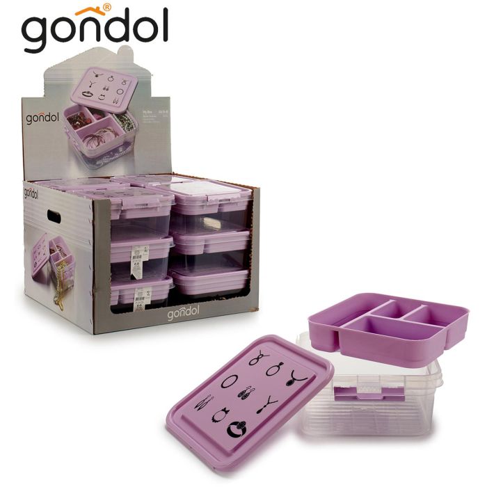 Caja De Joyas Plastico Con Cierre Gondol 24X11CM (12 Unidades) 2 Caja De Joyas Plastico Con Cierre Gondol 24X11CM (12 Unidades) 2