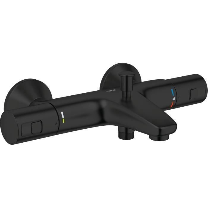 Grohe 345982430 Mezclador Termostático Baño/Ducha Precision Start 1/2, Negro Mate, Montaje en Pared Visto, Ahorro de Agua Grohe 345982430 Mezclador Termostático Baño/Ducha Precision Start 1/2, Negro Mate, Montaje en Pared Visto, Ahorro de Agua