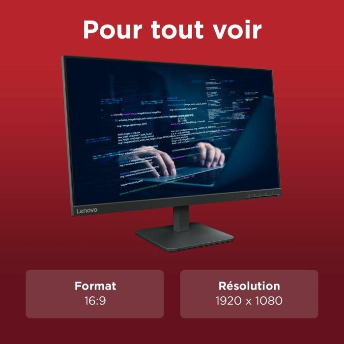 Monitor Lenovo 68C2KAC1EU Full HD 24" 23,8" 16