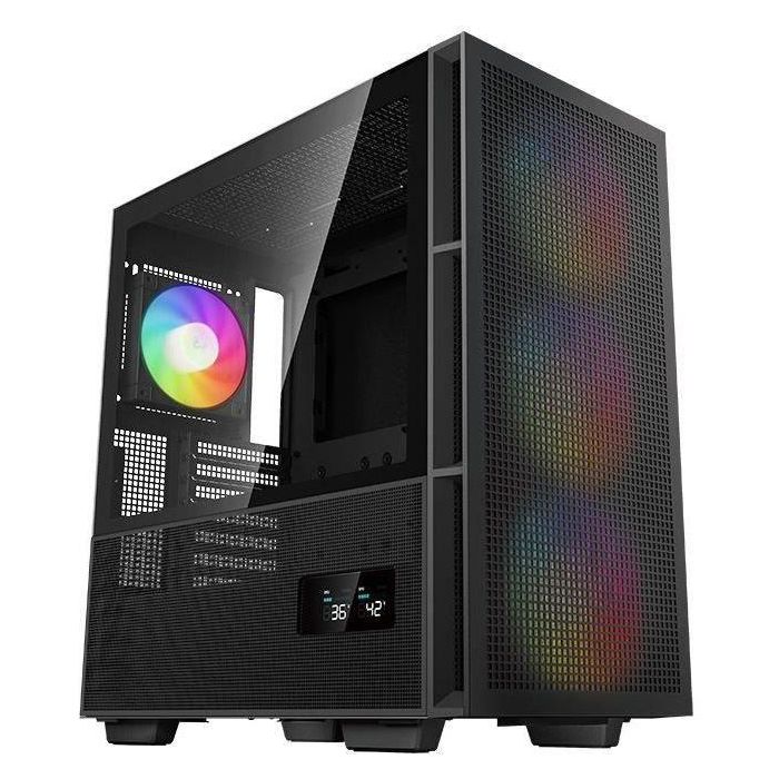 Caja de PC - DEEPCOOL - CH560 Digital (Negro) - Torre media - Formato ATX - 3x140mm A-RGB + 1x120mm A-RGB 4