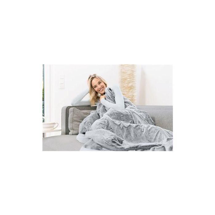 Beurer Manta Eléctrica Nordic Grey Green Planet - Tacto Suave, Material Reciclado, Desconexión Automática 1 Beurer Manta Eléctrica Nordic Grey Green Planet - Tacto Suave, Material Reciclado, Desconexión Automática 1