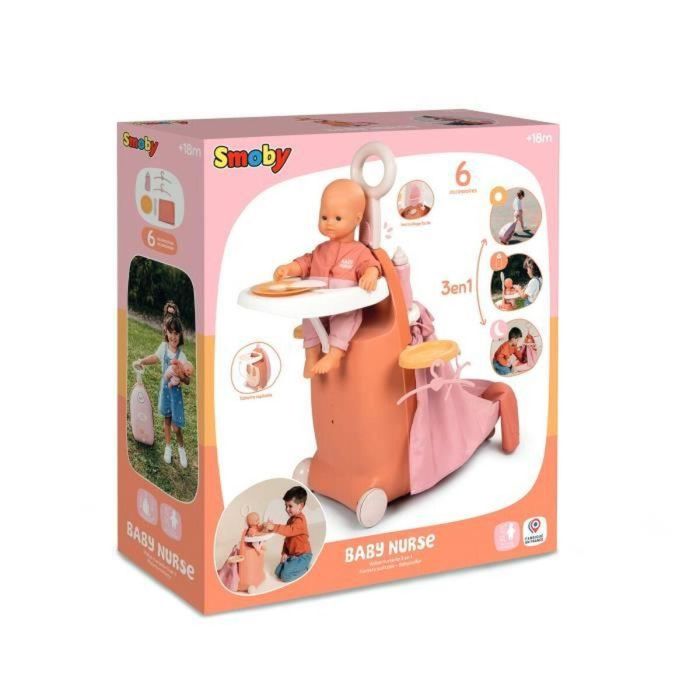 Smoby Estuche de guardería 3 en 1 Baby Nurse a partir de los 18 meses SMO3032162203927 3