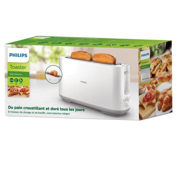 Tostador Philips Daily Collection HD2590/ 1030W/ Blanco 3 Tostador Philips Daily Collection HD2590/ 1030W/ Blanco 3