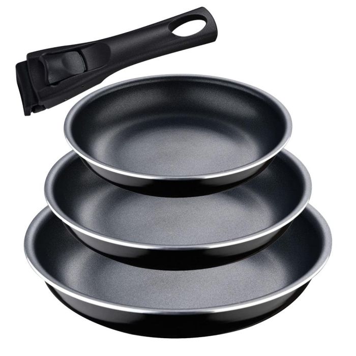 Set 3 sartenes (ø18+ø20+ø24cm) click & cook