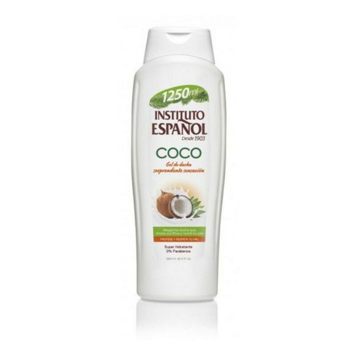Instituto Español COCO Gel de Ducha y Baño Hidratante con Coco 1250 ml – Nutre y Limpia Pieles, Sin Parabenos