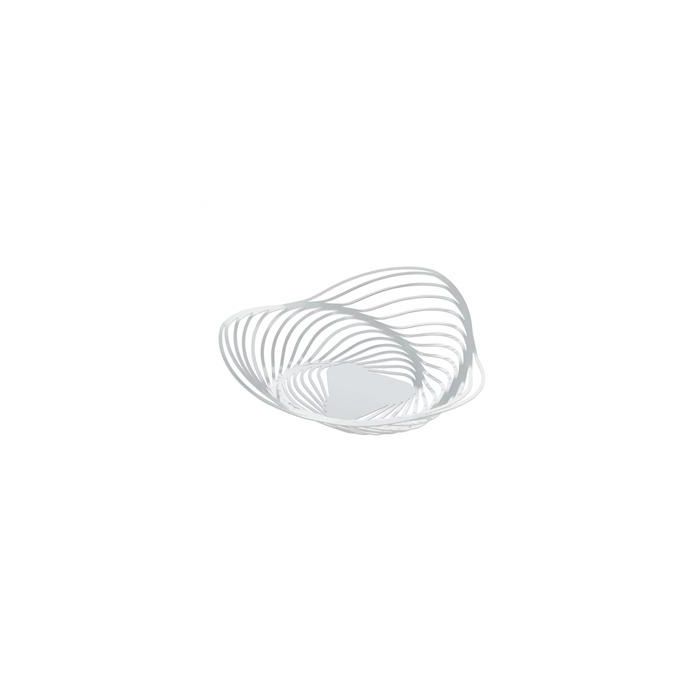 Cesto Trinity Blanco 26cm de Acero y Resina - Diseño Adam Cornish para Alessi - Ref: ACO02 W Cesto Trinity Blanco 26cm de Acero y Resina - Diseño Adam Cornish para Alessi - Ref: ACO02 W