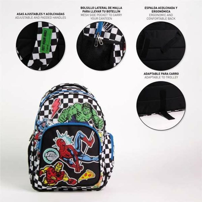 Mochila escolar mediana 42 cm avengers 3.3 x 4.2 x 42.0 cm 1 Mochila escolar mediana 42 cm avengers 3.3 x 4.2 x 42.0 cm 1