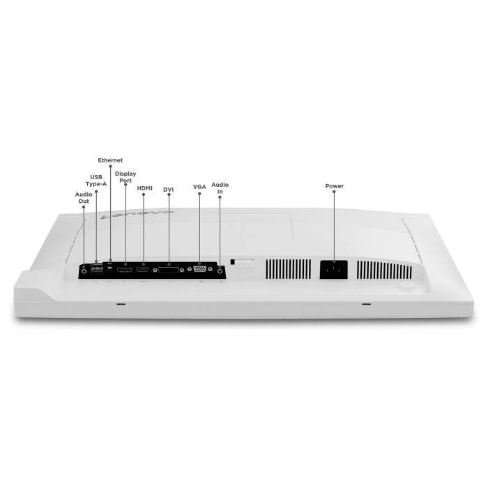 Lenovo C24d-20 Monitor 61cm/24" 1920x1200 WUXGA IPS 16:10 5ms 60Hz HDMI DVI VGA Gris Blanco 9