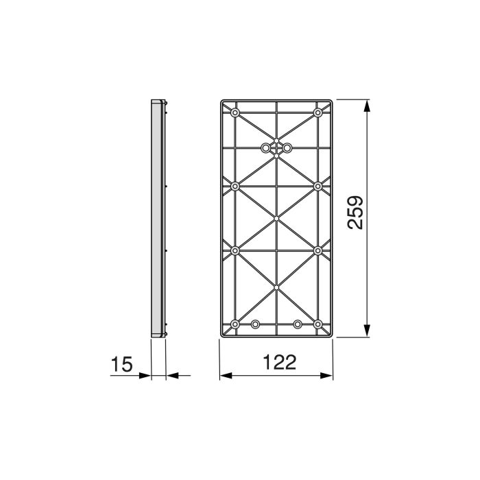 Emuca Suplemento lateral para colgador abatible para armario Sway, Plástico, Titanio 1