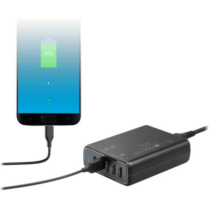 Anker PowerPort Speed 5 Cargador 5 Puertos USB-A 63W Negro 2 Anker PowerPort Speed 5 Cargador 5 Puertos USB-A 63W Negro 2