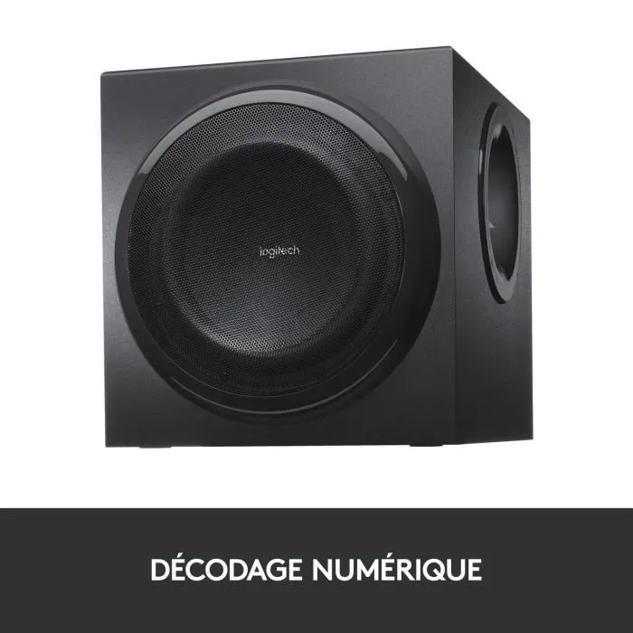 Logitech Altavoces Z906 Sistema 5.1 THX 1000W Pico / 500W RMS Sonido Envolvente Certificado Dolby Digital DTS 4