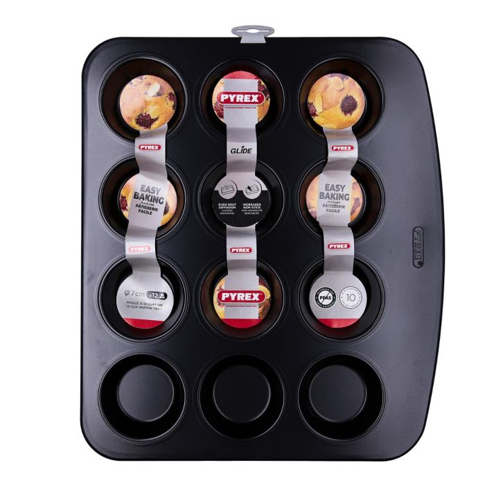 Bandeja Magdalenas Horno Acero Glide Pyrex® 21x23 cm 1 Bandeja Magdalenas Horno Acero Glide Pyrex® 21x23 cm 1