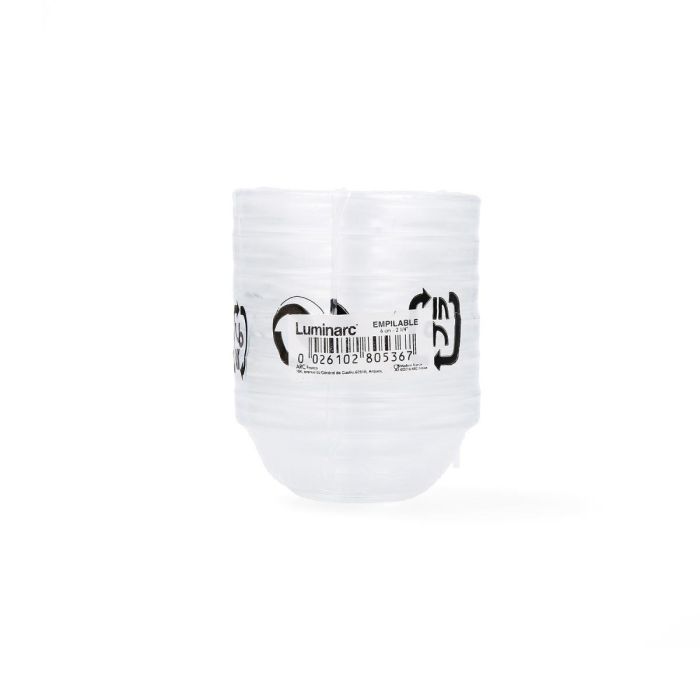 Luminarc Set 6 Boles Vidrio Templado Apilable 6 cm Transparente - Extra Resistente, Apto Lavavajillas y Microondas 2