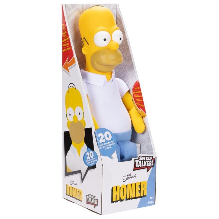 Peluche parlante Homer Shelf Los Simpsons ingles 33cm 3 Peluche parlante Homer Shelf Los Simpsons ingles 33cm 3