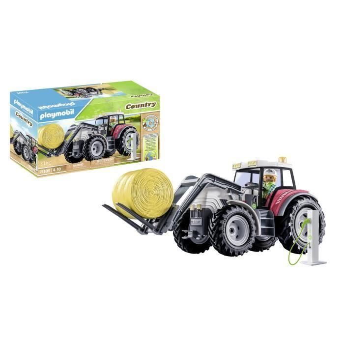 Playmobil 71305 Tractor Grande Eléctrico Country con Accesorios para Niños +4 Años 2