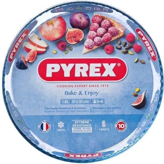 Molde Tarta Plano Horno Boro Iconic'S Pyrex 31x31x4 cm Molde Tarta Plano Horno Boro Iconic'S Pyrex 31x31x4 cm