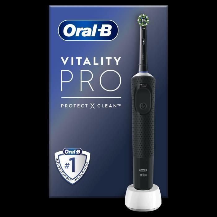 Cepillo de Dientes Eléctrico Oral-B Vitality Pro Negro 1 Cepillo de Dientes Eléctrico Oral-B Vitality Pro Negro 1
