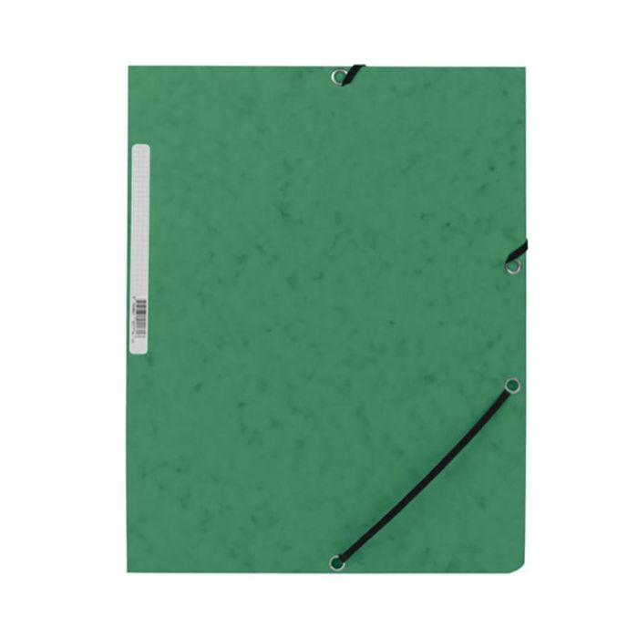 Carpeta Q-Connect Gomas Kf02168 Carton Simil-Prespan Solapas 320x243 mm Verde