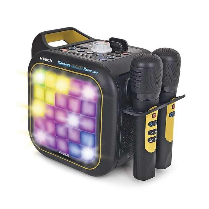 Karaoke light party duo golden edition. con conexión y altavoz bluetooth, dos microfonos, 5 modos de juego y control de volumen. 35x20x27,9 cm 0 Karaoke light party duo golden edition. con conexión y altavoz bluetooth, dos microfonos, 5 modos de juego y control de volumen. 35x20x27,9 cm 0