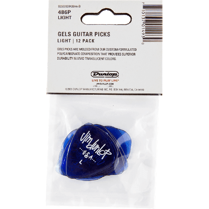 DUNLOP Pack 12 Púas Gels Light 4