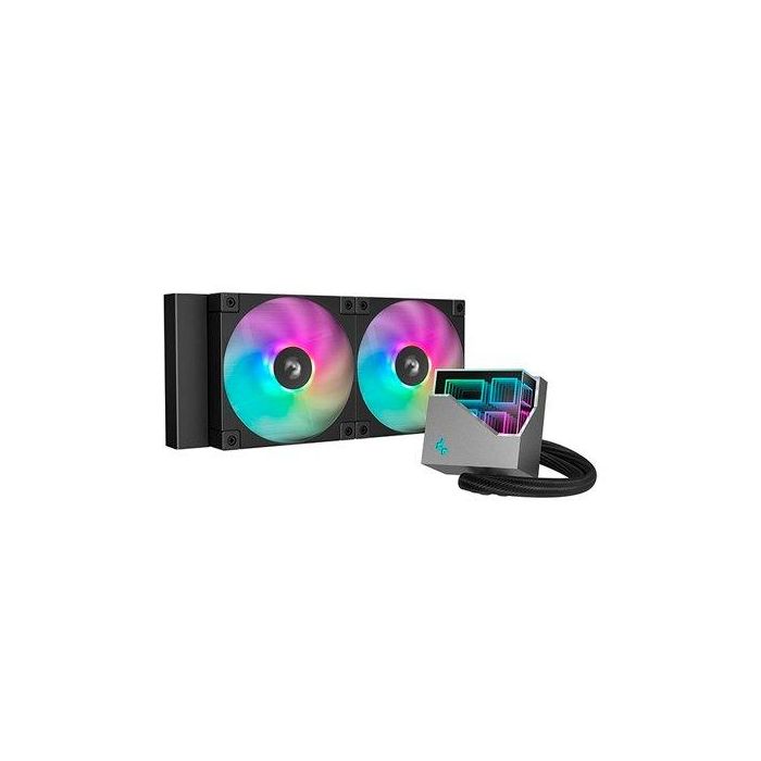 Deepcool Kit Refrigeración Líquida LT240 ARGB - Disipador Líquido, 2 Ventiladores 120mm ARGB, Multisocket, Bloque ARGB, Compatible con 1700 Deepcool Kit Refrigeración Líquida LT240 ARGB - Disipador Líquido, 2 Ventiladores 120mm ARGB, Multisocket, Bloque ARGB, Compatible con 1700