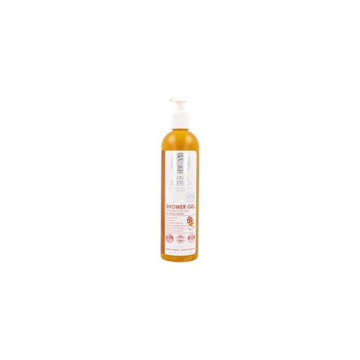 NATURA SIBERICA Gel de Ducha Vitaminas 400ml - Frescor y Vitalidad con Extractos de Frutas y Plantas de Siberia