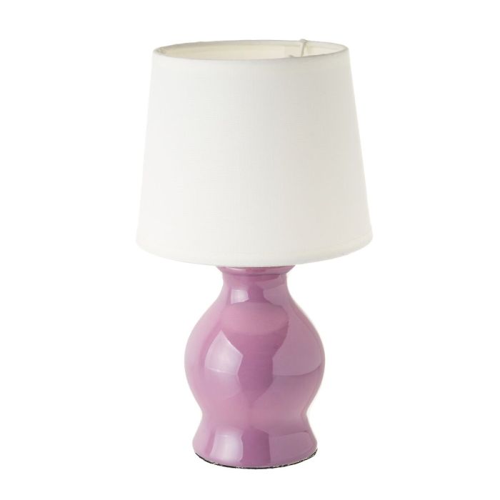 Lámpara de mesa Blanco Morado 40 W 220-240 V 15 x 15 x 26 cm