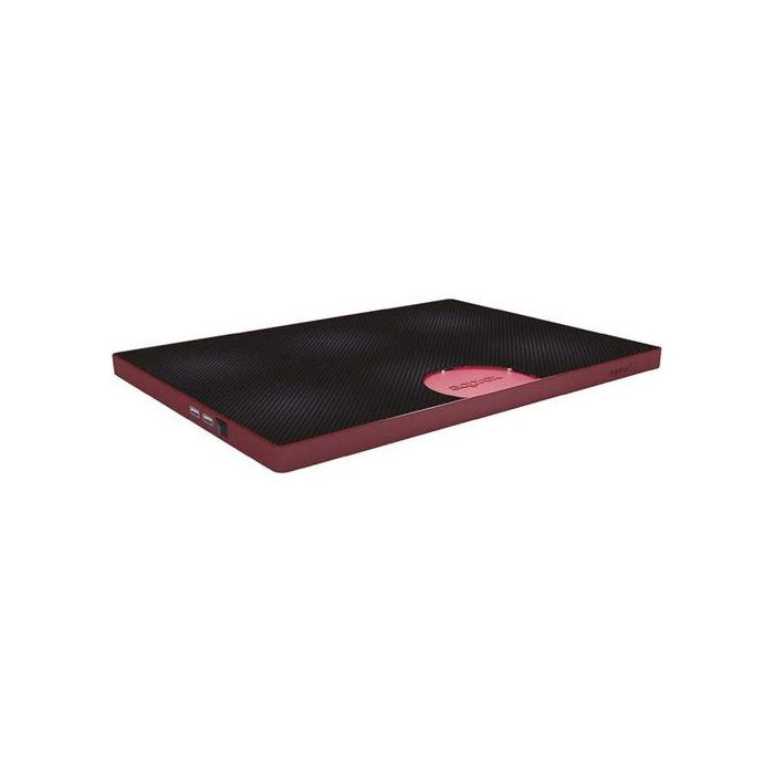 SOPORTE/REFRIGERADOR PORTATIL 15.4" APPROX 2USB 2VET NEGRO/ROJO