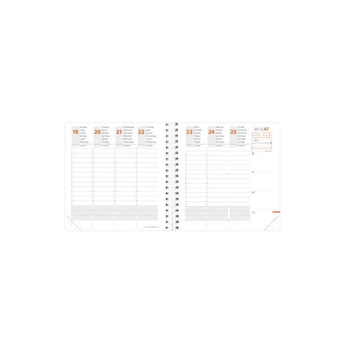 Recambio Agenda Anual (2026) Quo Vadis Time&Life Medium Ml 160X160 S/V 2 Pag.
