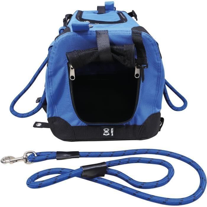 M PETS Bolsa de Transporte REMIX 2 en 1 Azul Plegable Ligera 41x28x28cm para Perros y Gatos con Arnés y Correa, Resistente a Manchas y Olores M PETS Bolsa de Transporte REMIX 2 en 1 Azul Plegable Ligera 41x28x28cm para Perros y Gatos con Arnés y Correa, Resistente a Manchas y Olores