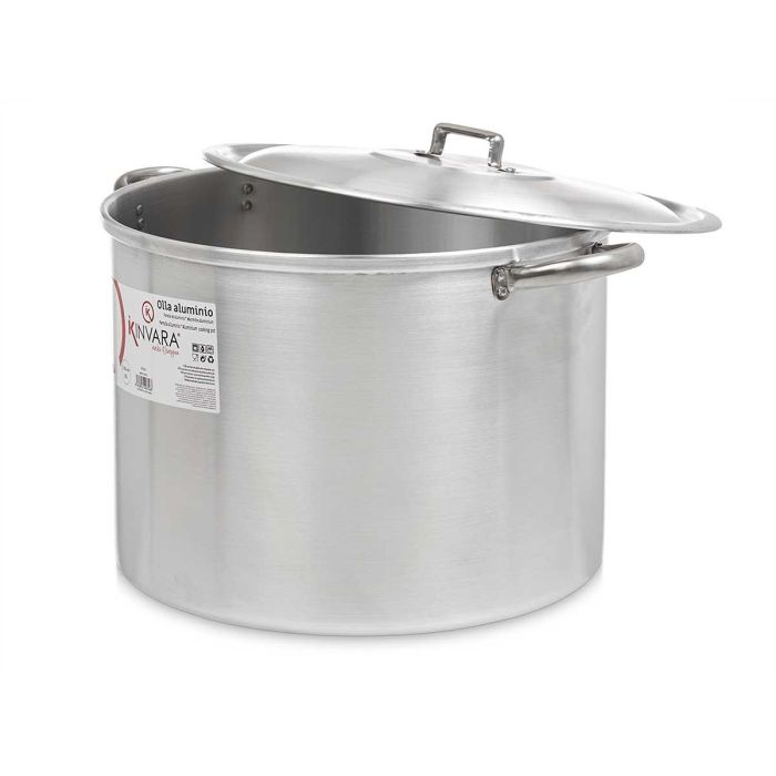 Olla de Aluminio Kinvara 38 cm 35 L - Apta Gas, Horno y Lavavajillas (2 Unidades) 2