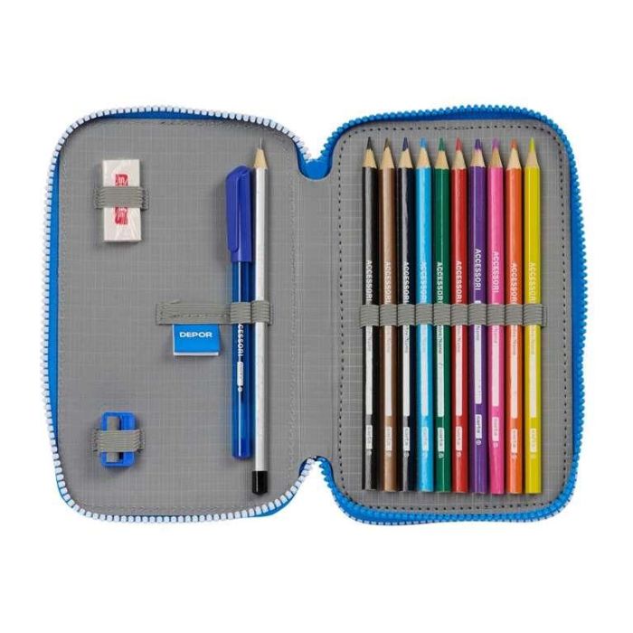 Plumier Escolar Safta Doble Cremallera 28 Piezas Deportivo De La Coruña 40x125x195 mm 3 Plumier Escolar Safta Doble Cremallera 28 Piezas Deportivo De La Coruña 40x125x195 mm 3