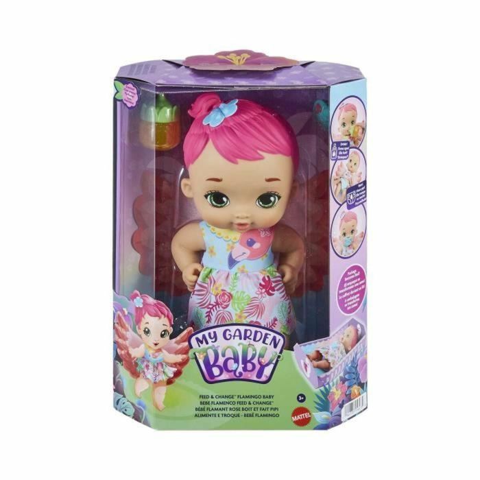 My Garden Baby HPD12 Accesorios para Muñecas - Set Bebidas Flamenco y Pí Rosa 3