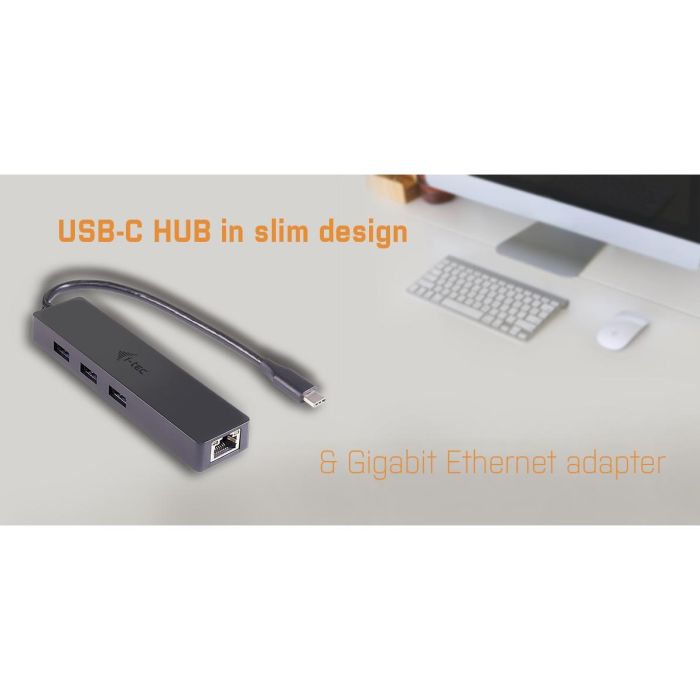 i-tec USB-C SLIM HUB + GLAN Advance USB-C Slim Passive Advance 8