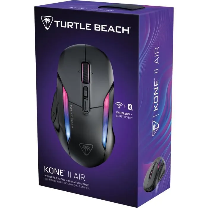 Turtle Beach Ratón Inalámbrico para Juegos Kone II Air Ergonómico Negro Bluetooth 26.000 DPI Rueda 4D TUR0731855711048 5